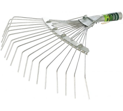 Грабли веерные пластинчатые, 18 зуб., оцинкованные, б/ч - №1