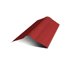 Коньковый элемент красный 1м (полезная L=0,85м) используется для оформления ребра крыши