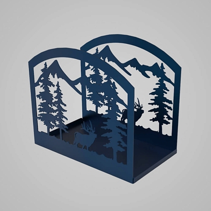 Дровница "Природа" 1,5мм 500*290*435мм - №1