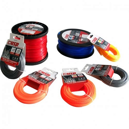 Леска для триммера 2,4мм 15м профиль-круг - №1