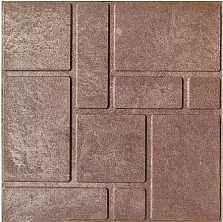 Плитка тротуарная ППТ ДК 330*330*35, коричневая