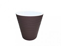 Кашпо "Валенсия" со вставкой 2,8л мокко (Распродажа)