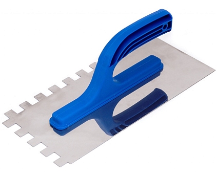 Гладилка 130*270мм затирочная зубчатая 8*8 - №1