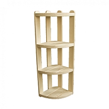 Полка угловая (осина) на 3 полки Каскад