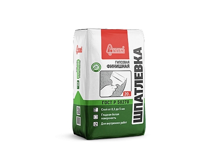 Шпатлевка Старатели финишная гипсовая 20кг - №1