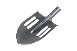 Лопата копальная остроконечная с пазами рельсовая сталь