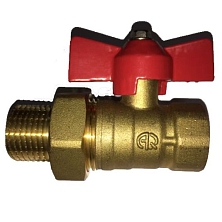 Кран шар д=20 б г/ш (американка) 11Б27п1 AQUALINK