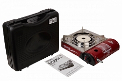 Плита газовая портативная SOLARIS PLUS (TS-701) - керамическая с переходником, «Tourist»