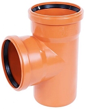 Тройник д=110/110 - 87* KZ рыж.цв.