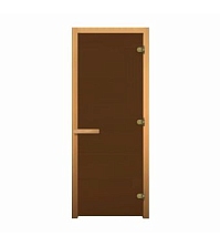 Дверь стекло Бронза Матовая 1900*700мм (8мм, 3 петли 716 CR) (ОСИНА) Правая