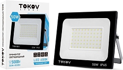 Прожектор светодиодный 50Вт 3400лм 6500К IP65 черн. (TKL) TOKOV ELECTRIC TKL-FL/LED-50-6.5K-IP65