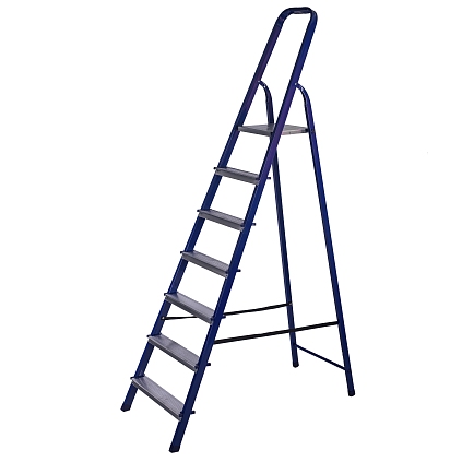 Стремянка стальная с алюминиевыми ступенями 07 ступеней - №1