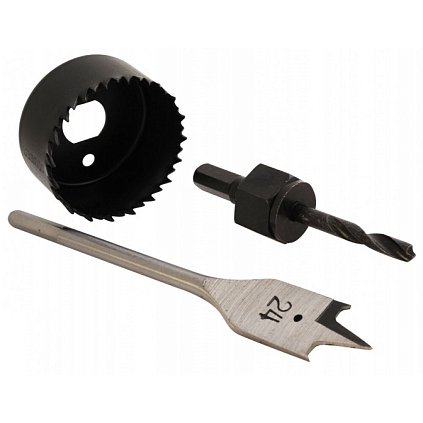 Набор для врезки дверных защелок 24/50мм - №1