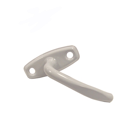 Ручка с накладкой (для завертки врезной) полимер белая - №1