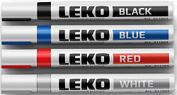 Маркер LEKON ReFresh перманентный заправляемый красный 012013