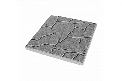 Плитка тротуарная 300*300*30, рисунок тучка, серая
