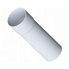 Труба водосточная с муфтой ПВХ (3м) (У) - бел.