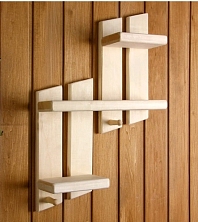 Полка "Ступенька" 2 крючка