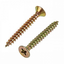 Саморез 5,0*100 пот/г желтый цинк КРУП.резьба