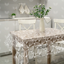 Клеенка ПВХ "МУЗА" ФИЗАЛИС шир.1,32м арт.7096-019-white