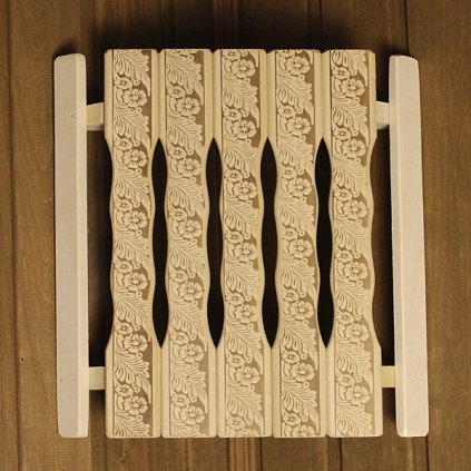 Абажур угловой плоский АУП-4РУ Русские узоры - №1