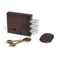 Замок накладной БИФ 025-1 (сейф./2 лат.кл.) Симеко