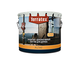 Деревозащитный состав Terratex ALTAY ULTRA КРАСНОЕ ДЕРЕВО 9л