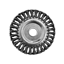 Щетка крацовка дисковая витая 100мм, посадка 16мм (Распродажа)