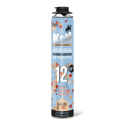 Клей-пена KOLT для гипсокартона профессиональная 900гр - №1