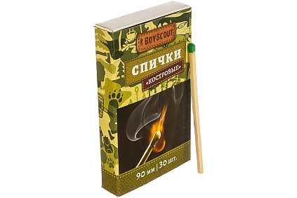 Спички "Костровые" 90мм 30шт - №1