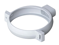 Хомут трубы ПВХ - бел.