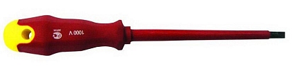 Отвертка шлицевая SL4*100 диэлектрическая - №1