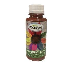 Паста ECOTERRA колеровочная универсальная №8 КРАСНО-КОРИЧНЕВАЯ 0,1л.