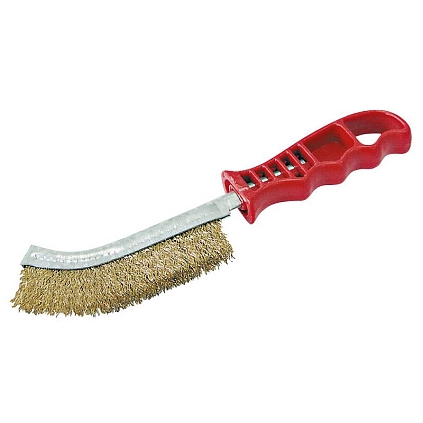 Корщетка ручная многофункциональная (латунир.проволока, пластм.ручка) - №1