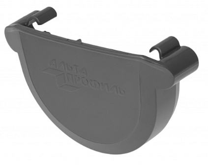 Заглушка ПВХ - графит - №1