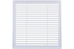 Решетка вентиляц Э3030Н (ПЭ3030С) (300*300) пластик, белая с сеткой