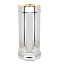 Сэндвич-труба Нерж+Нерж (AISI 430/0,8мм)  д.120*200, L-1м