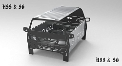 Мангал разборный "Автомобиль" 3мм 565*381*358мм