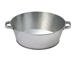 Таз оцинкованный круглый 13л