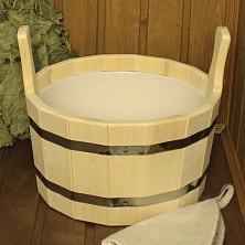 Шайка двуручная 9л с пластмассовой вставкой