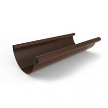 Желоб ПВХ (4м) (У) - коричнево-белый 